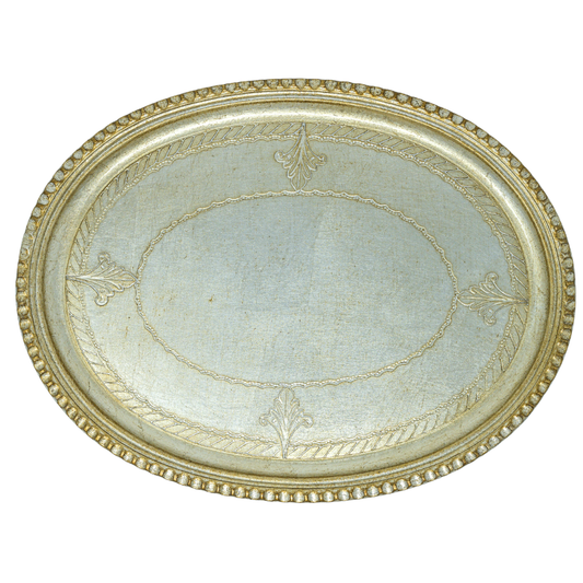 Florentino Oval Wooden Tray - New