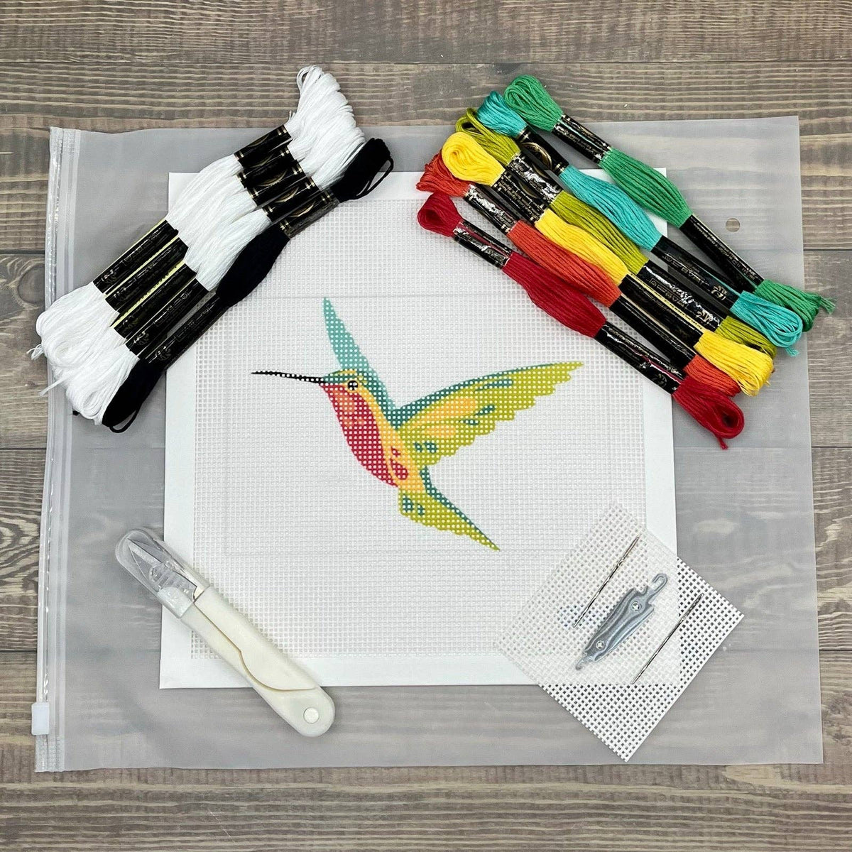 Red Bellied Hummingbird Needlepoint Design