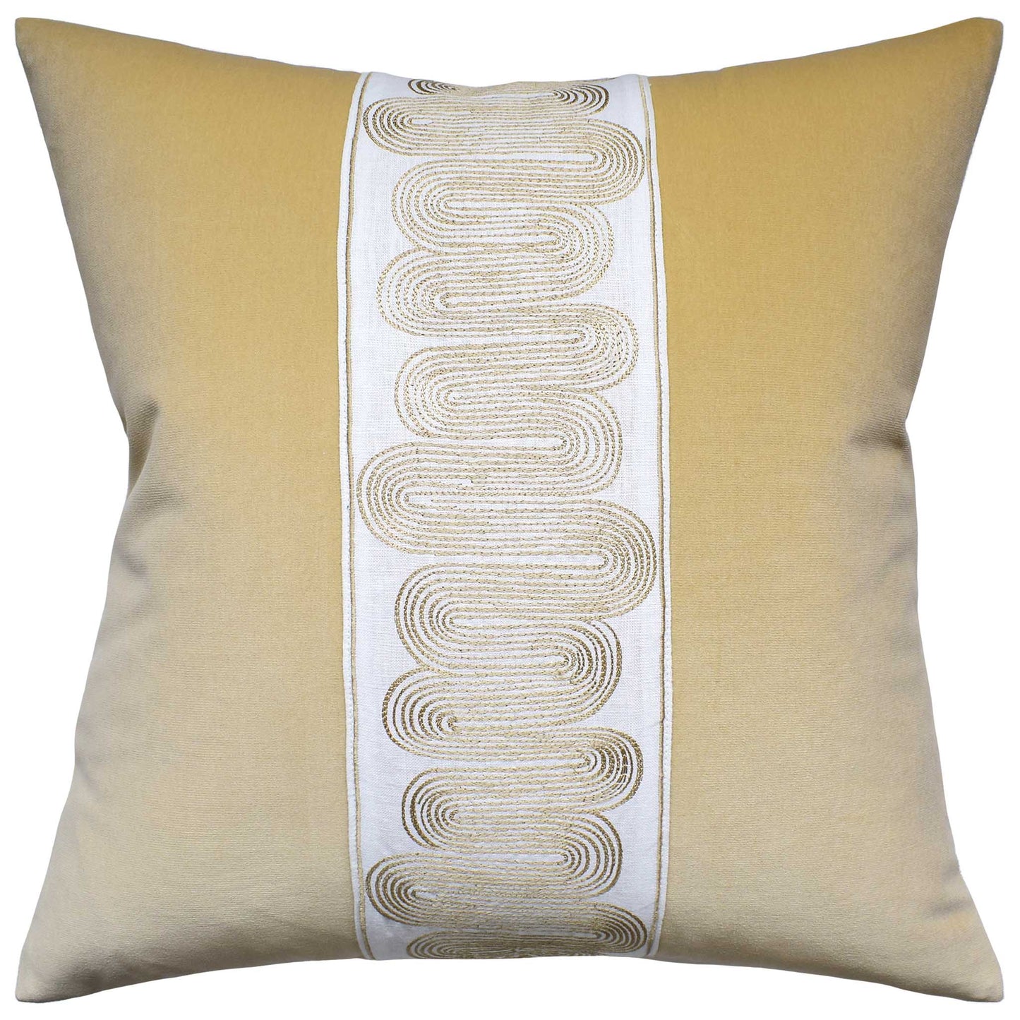 GIORGIO ISCHIA TAPE OCHRE Pillow