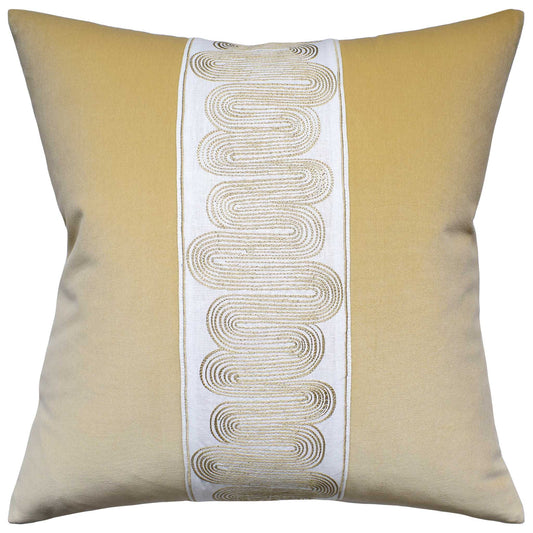 GIORGIO ISCHIA TAPE OCHRE Pillow
