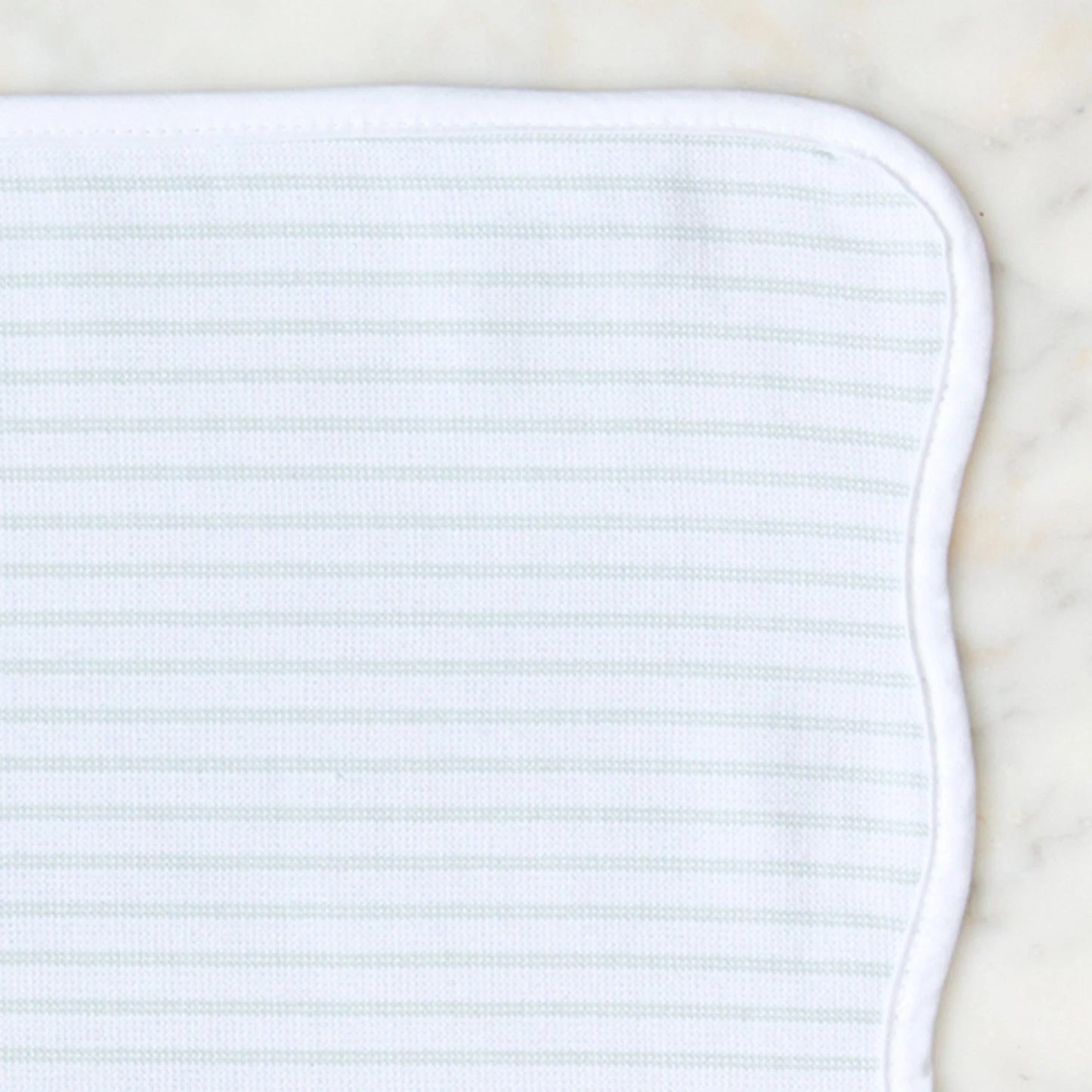 Kitchen Towels (Pair) - Green Pinstripe