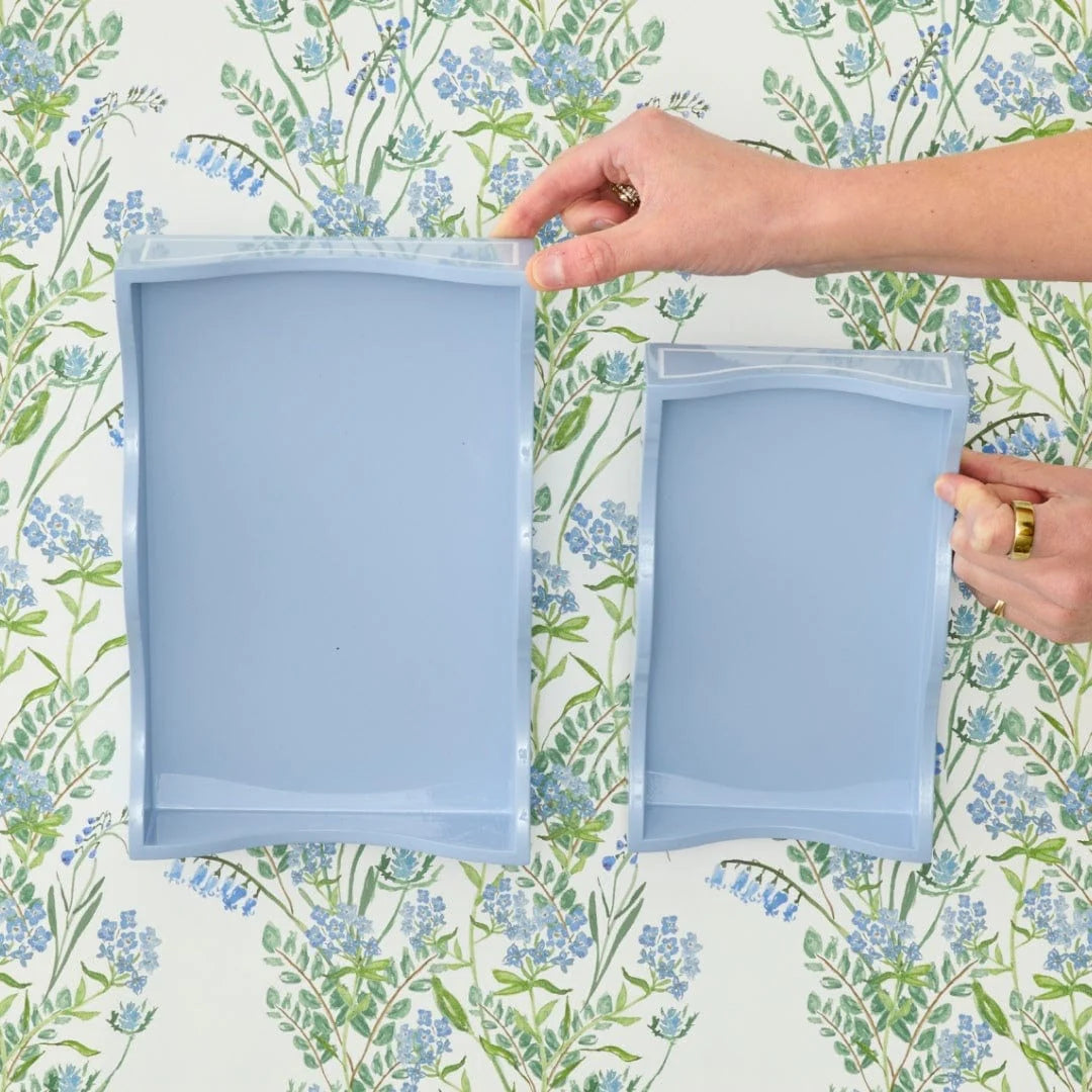 Weezie Hydrangea Lacquer Tray