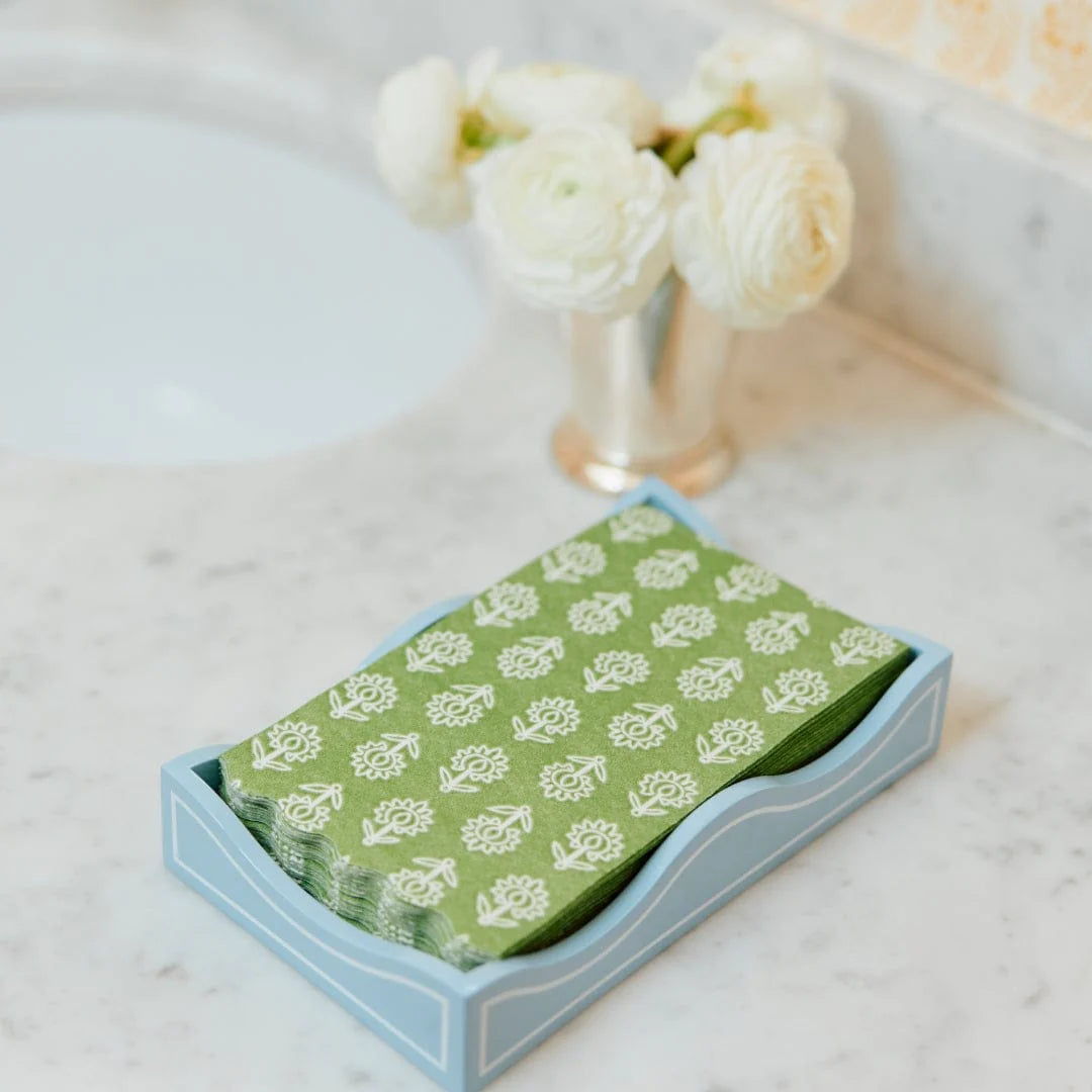 Weezie Small Lacquer Tray - Hydrangea