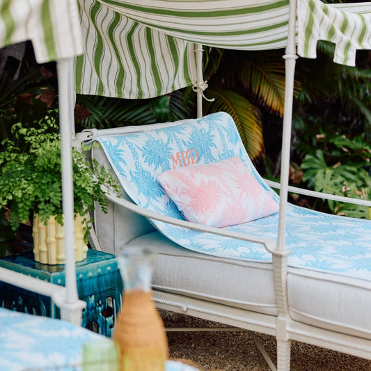 Meg Braff x Weezie Pool Lounge Cover- Nantucket Blue