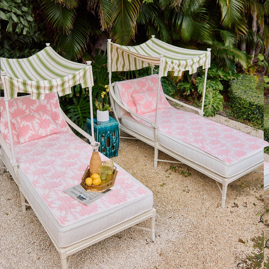 Meg Braff x Weezie Pool Lounge Cover - Palm Pink