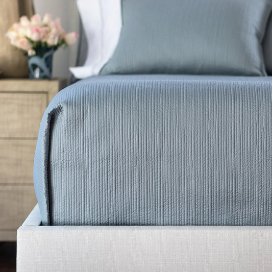 Retro Coverlet Blue S&S King 112X98