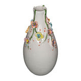 Colorful Flower Vase With Multi-Colored Flowers