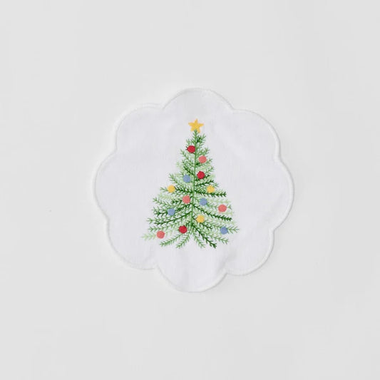 Weezie Holiday Tree Cocktail Napkin
